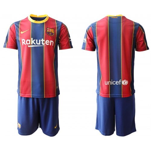 FC Barcelona Fodboldtrøjer Børn Hjemmebanesæt 2020/21 Kort ærmer FC Barcelona Fodboldtrøjer Børn Hjemmebanesæt 2020/21 Kort ærmer